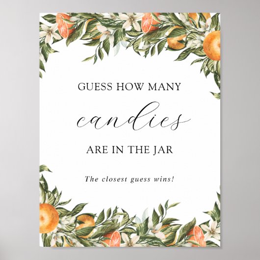 Zitrusfrüchte schätzen, wie viele sich im Jar-Dusc Poster (Vorne)