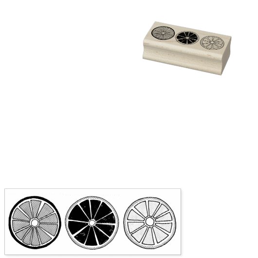 Zitrusfrüchte Scheiben Orange Grapefruit Lemon Lim Gummistempel (Stempel)