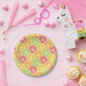 Zitrusfrüchte-Scheiben Pappteller (Party)