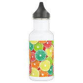 Zitrusfrüchte-Scheiben Pop Art 2 Edelstahlflasche (Links)