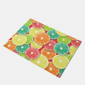 Zitrusfrüchte-Scheiben Pop Art 2 Fußmatte (Schrägansicht)