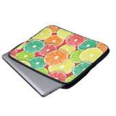 Zitrusfrüchte-Scheiben Pop Art 2 Laptopschutzhülle (Vorne Knopf)