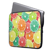 Zitrusfrüchte-Scheiben Pop Art 2 Laptopschutzhülle (Vorderseite Links)