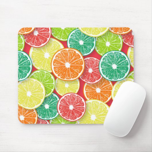 Zitrusfrüchte-Scheiben Pop Art 2 Mousepad (Mit Mouse)