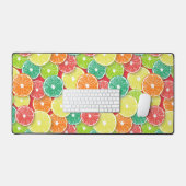 Zitrusfrüchte-Scheiben Pop Art 2 Schreibtischunterlage (Tastatur & Maus)