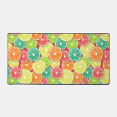 Zitrusfrüchte-Scheiben Pop Art 2 Schreibtischunterlage (Vorderseite)