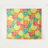 Zitrusfrüchte-Scheiben Pop Art 2 Wandteppich (Vorderseite (Horizontal))