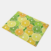 Zitrusfrüchte-Scheiben Pop Art 3 Fußmatte (Schrägansicht)