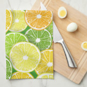 Zitrusfrüchte-Scheiben Pop Art 3 Geschirrtuch (Viertel Falte)