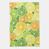 Zitrusfrüchte-Scheiben Pop Art 3 Geschirrtuch (Vertikal)