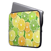 Zitrusfrüchte-Scheiben Pop Art 3 Laptopschutzhülle (Vorderseite Links)