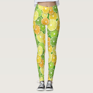Zitrusfrüchte-Scheiben Pop Art 3 Leggings