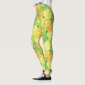 Zitrusfrüchte-Scheiben Pop Art 3 Leggings (Links)