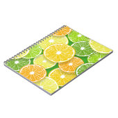 Zitrusfrüchte-Scheiben Pop Art 3 Notizblock (Linke Seite)
