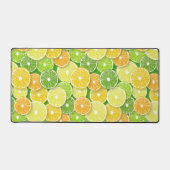 Zitrusfrüchte-Scheiben Pop Art 3 Schreibtischunterlage (Vorderseite)