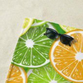 Zitrusfrüchte-Scheiben Pop Art 3 Strandtuch (Beispiel)