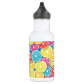 Zitrusfrüchte Scheiben Pop Art Edelstahlflasche (Rechts)