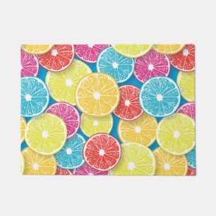 Zitrusfrüchte Scheiben Pop Art Fußmatte