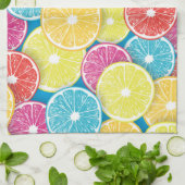 Zitrusfrüchte Scheiben Pop Art Geschirrtuch (Gefaltet)