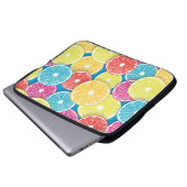 Zitrusfrüchte Scheiben Pop Art Laptopschutzhülle (Vorne Knopf)
