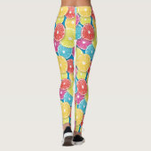 Zitrusfrüchte Scheiben Pop Art Leggings (Rückseite)