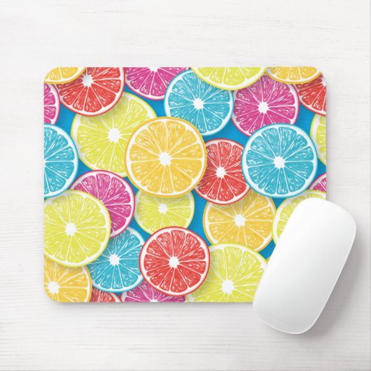 Zitrusfrüchte Scheiben Pop Art Mousepad (Mit Mouse)