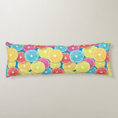 Zitrusfrüchte Scheiben Pop Art Seitenschläferkissen (Rückseite)