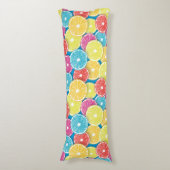 Zitrusfrüchte Scheiben Pop Art Seitenschläferkissen (Vorderseite Vertikal)