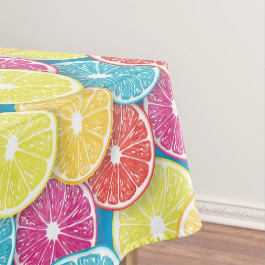 Zitrusfrüchte Scheiben Pop Art Tischdecke (Beispiel)