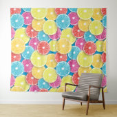Zitrusfrüchte Scheiben Pop Art Wandteppich (Beispiel (Horizontal))