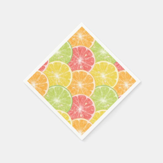 Zitrusfrüchte-Scheiben Serviette (Ecke)