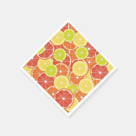 Zitrusfrüchte Serviette (Ecke)