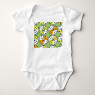 Zitrusfrüchte, Sommer nahtlos. Baby Strampler