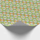 Zitrusfrüchte, Sommer nahtlos. Geschenkpapier (Ecke)