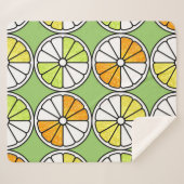 Zitrusfrüchte, Sommer nahtlos. Sherpadecke (Vorderseite (Horizontal))