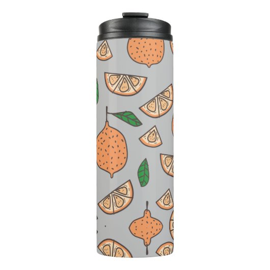 Zitrusfrüchte Thermosbecher (Vorderseite)