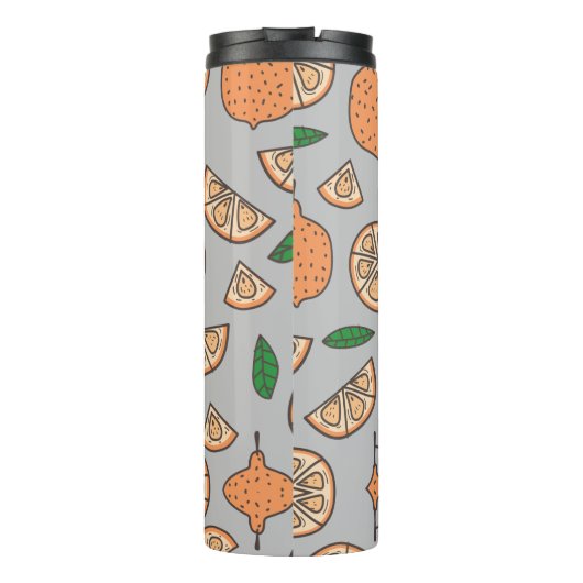 Zitrusfrüchte Thermosbecher (Rückseite)