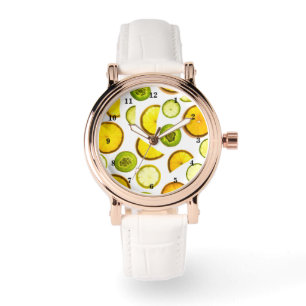 Zitrusfrüchte-Uhren Armbanduhr