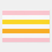 Zitrusfrüchte Umhüllungspapier Flachblatt Set 3 Geschenkpapier Set (Vorderseite)