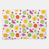 Zitrusfrüchte und Beeren Geschirrtuch (Horizontal)