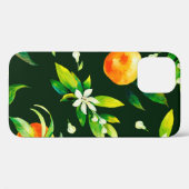 Zitrusfrüchte und Blätter aus nahtlosem Aquarell Case-Mate iPhone Hülle (Rückseite (Horizontal))