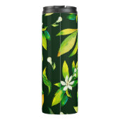 Zitrusfrüchte und Blätter aus nahtlosem Aquarell Thermosbecher (Rückseite)