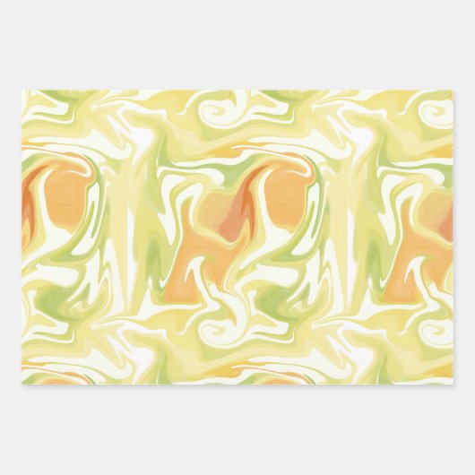 Zitrusfrüchte- und Blossom-Umschlagpapier Geschenkpapier Set (Vorderseite 2)