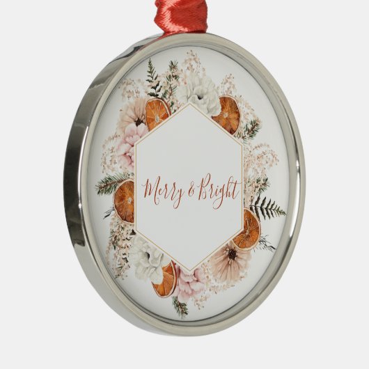 Zitrusfrüchte und Blüten, Merry und Helle Ornament Aus Metall (Rechts)