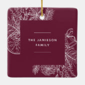 Zitrusfrüchte und Gewürze | Elegantes Foto Keramikornament (Rückseite)