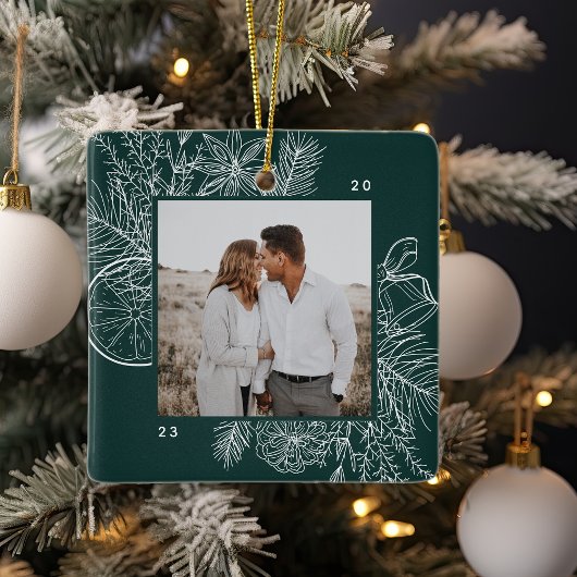 Zitrusfrüchte und Gewürze | Elegantes Foto Keramikornament