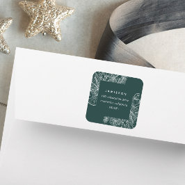 Zitrusfrüchte und Gewürze | Ferien-Rücksendeadress Quadratischer Aufkleber