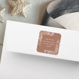 Zitrusfrüchte und Gewürze | Ferien-Rücksendeadress Quadratischer Aufkleber