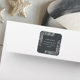 Zitrusfrüchte und Gewürze | Ferien-Rücksendeadress Quadratischer Aufkleber