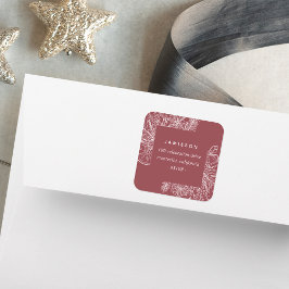 Zitrusfrüchte und Gewürze | Ferien-Rücksendeadress Quadratischer Aufkleber